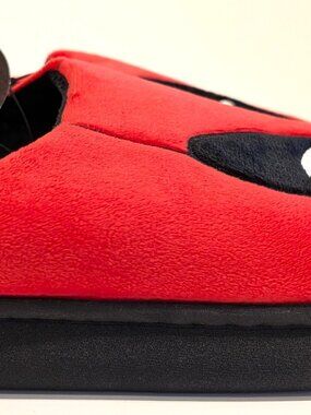 Marvel Deadpool Mens Clog Slipper Face Plush House Shoes Size Large Red New